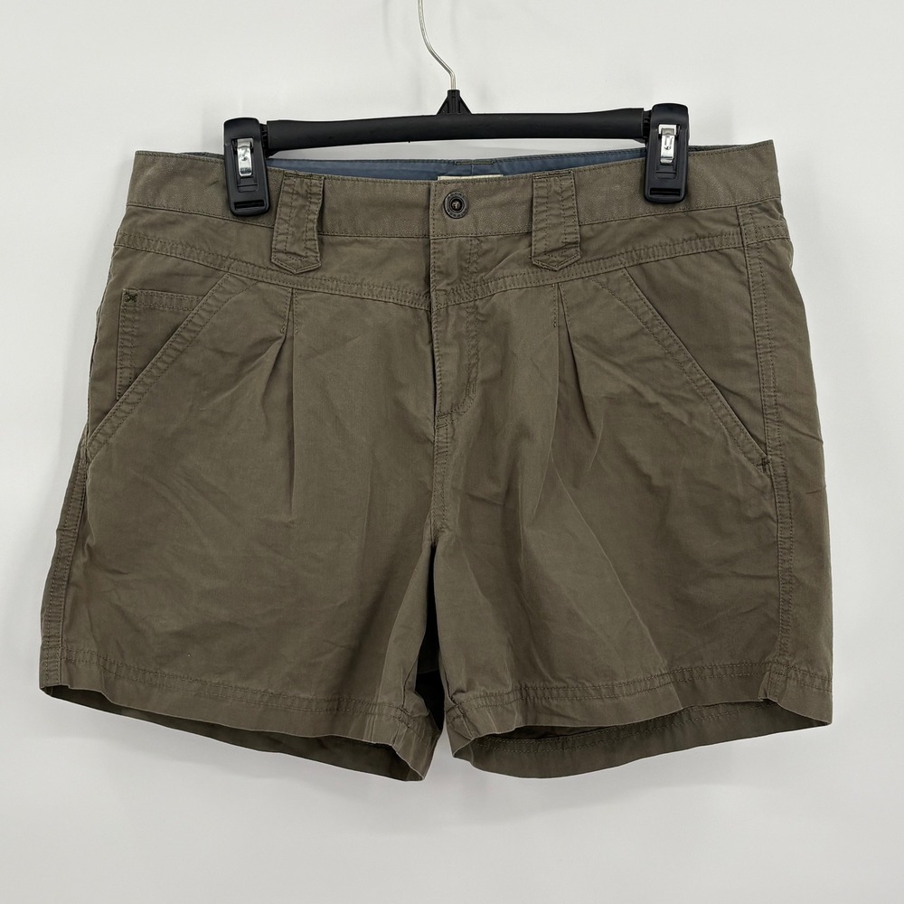 Royal Robbins Womens Olive Green Cotton‎ Nylon Utility Hiking Shorts Size 10